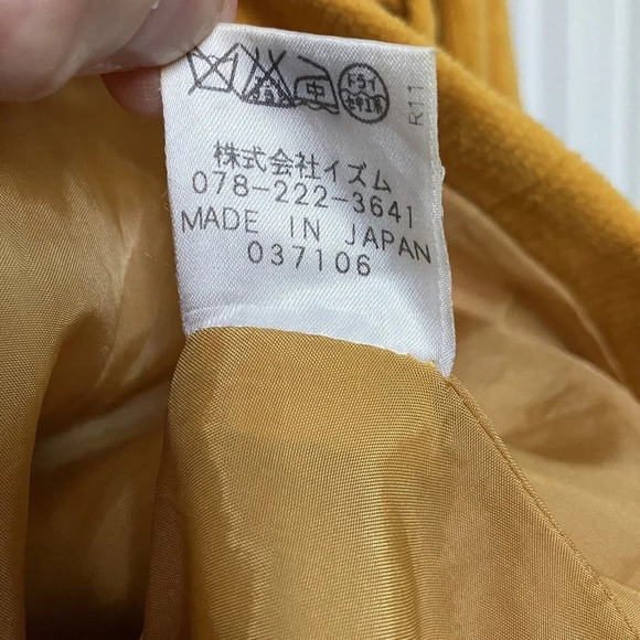 Vintage  Saturday Afternoons Golf Gold Yellow Corduroy Zip Jacket - Picture 5 of 8